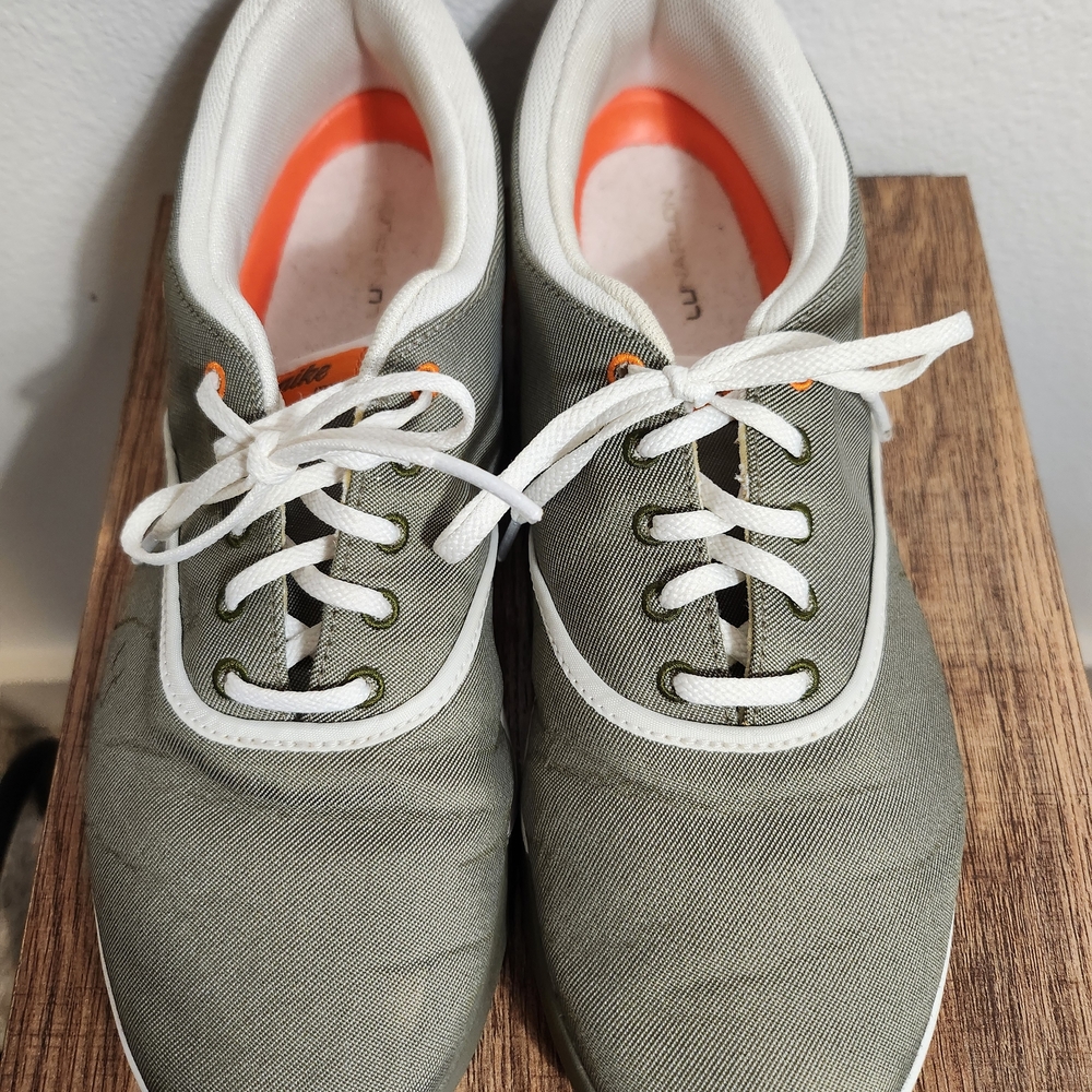 Nike Khaki and Orange Sneakers